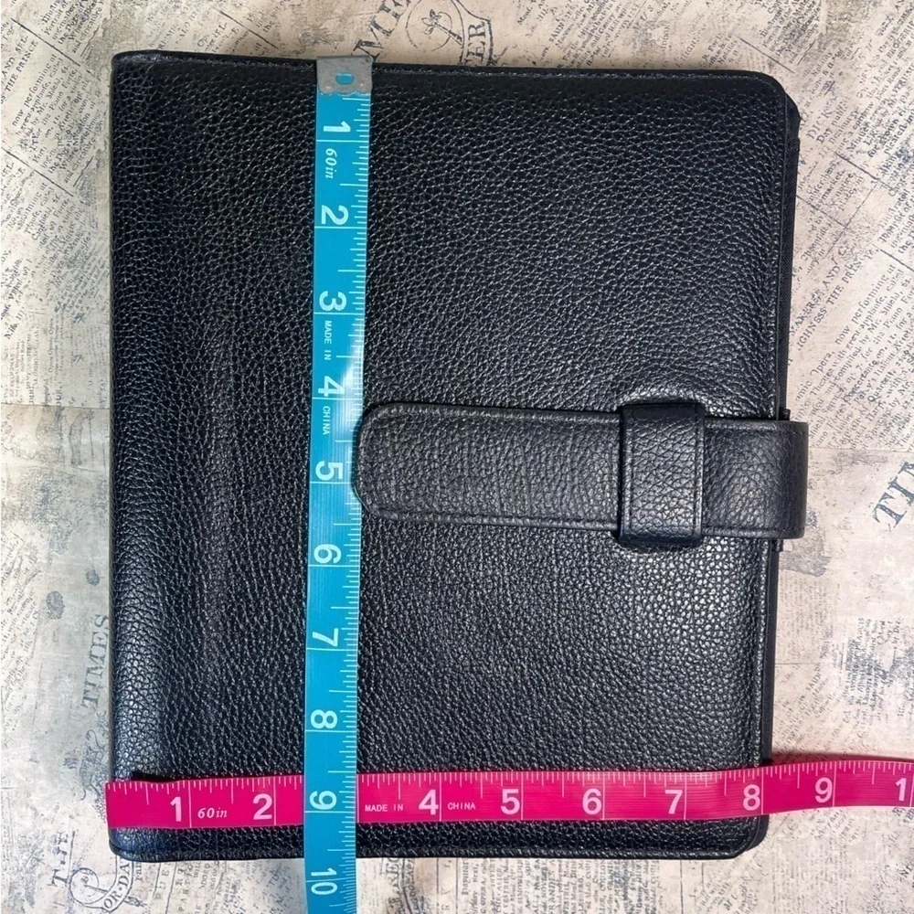 Vintage Day-Timer Genuine Leather Binder Made in USA Planner Organizer